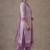 office women striped regular thread work cotton kurta with trousers & with dupatta