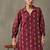smart women floral printed regular cotton kurta with trousers