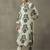 structured women floral embroidered regular thread work cotton kurta with trousers