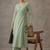 office women angrakha cotton kurta with trousers