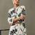 contemporary women floral printed regular gotta patti cotton kurta with trousers