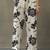 contemporary women floral printed regular gotta patti cotton kurta with trousers