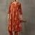 smart women ethnic motifs printed regular cotton kurta with trousers