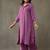 smart women printed regular cotton kurta with trousers