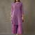 workwear women striped regular cotton kurti with palazzos