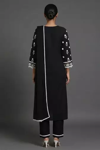 everyday workwear printed ethnic motifs kurta with trousers & with dupatta