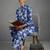 contemporary women floral printed regular kurta with trousers