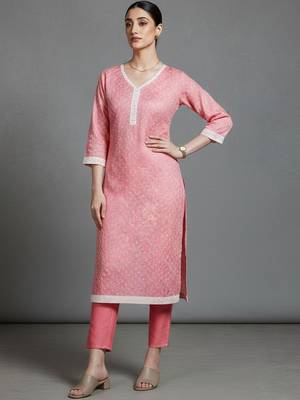 everyday women ethnic motifs printed regular kurta with trousers & with dupatta 3