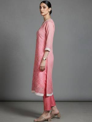 everyday women ethnic motifs printed regular kurta with trousers & with dupatta 7