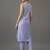 smart women striped regular cotton kurta with trousers