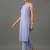 smart women striped regular cotton kurta with trousers