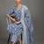 contemporary women floral printed regular cotton kurta with trousers & with dupatta