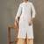 structured women striped regular cotton kurta with palazzos