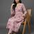  cotton printed ethnic motifs empire silk georgette kurta with trousers