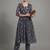 everyday workwear women floral printed empire silk georgette kurta with trousers