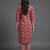 relaxed-silhouette paisley printed cotton kurta with trousers & with dupatta