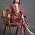 relaxed-silhouette paisley printed cotton kurta with trousers & with dupatta