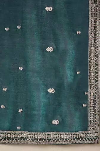 everyday classic women ethnic motifs embroidered regular kurta with trousers & with dupatta