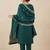 everyday classic women ethnic motifs embroidered regular kurta with trousers & with dupatta