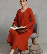 women regular workwear kurta with trousers