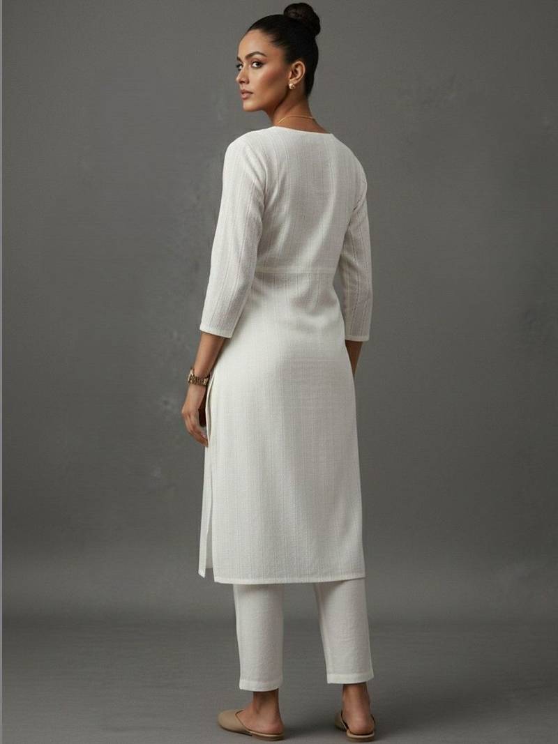 women regular workwear kurta with trousers