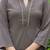 women regular thread work silk crepe workwear kurta with trousers