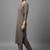 women regular thread work silk crepe workwear kurta with trousers