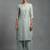 women ethnic motifs embroidered regular thread work workwear kurta with palazzos