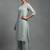 women ethnic motifs embroidered regular thread work workwear kurta with palazzos