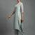 women ethnic motifs embroidered regular thread work workwear kurta with palazzos
