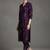 women ethnic motifs printed regular workwear kurta with trousers