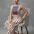 women striped regular sequinned workwear kurta with trousers