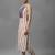 women striped regular sequinned workwear kurta with trousers