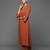 women regular silk crepe workwear kurta with trousers