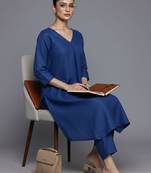 women regular workwear kurta with trousers