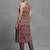women ethnic motifs printed regular cotton workwear kurta with trousers