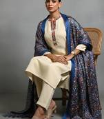 women embroidered regular thread work workwear kurta with trousers & with dupatta