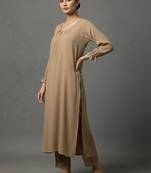 women regular workwear kurta with trousers