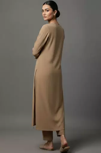 women regular workwear kurta with trousers