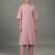 women regular silk crepe workwear kurta with trousers