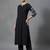 women floral embroidered panelled thread work workwear kurta with trousers