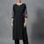 women floral embroidered panelled thread work workwear kurta with trousers