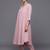 women panelled silk crepe workwear kurta with trousers