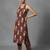women ethnic motifs printed regular workwear kurta with trousers