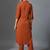 women regular silk crepe workwear kurta with trousers