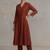 women regular sequinned workwear kurta with trousers