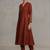 women regular sequinned workwear kurta with trousers