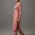 women printed regular thread work workwear kurta with trousers