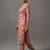 women printed regular thread work workwear kurta with trousers