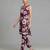 women floral printed regular cotton workwear kurta with trousers
